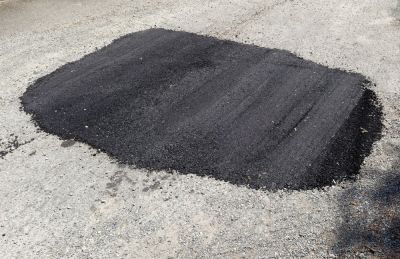 Cut Out the Damaged Part of the Pavement and Replace it with New Asphalt!